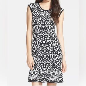Torn by Ronny Kobo Black & White Dress